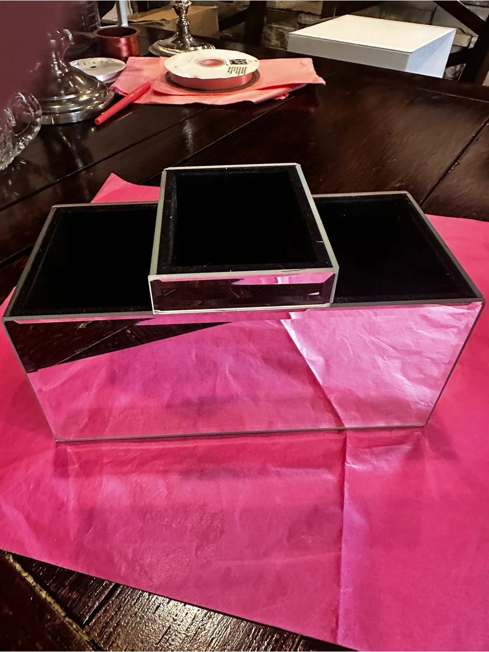 Mirrored 3 Pc. Vanity Set